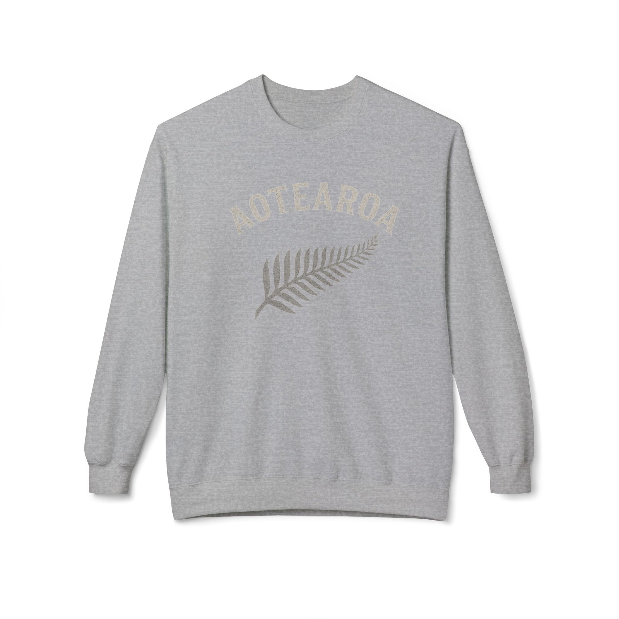 Aotearoa Fern Crewneck Sweatshirt | New Zealand Silver Fern
