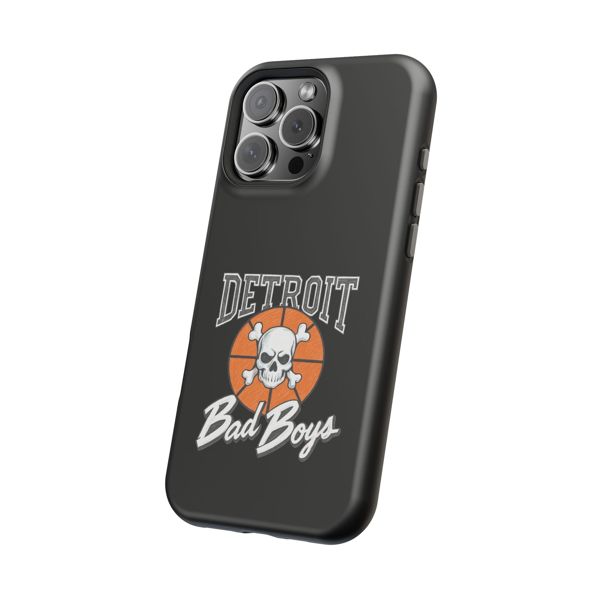 Detroit Bad Boys Skull Basketball Phone Case - Magnetic Impact-Resistant Case