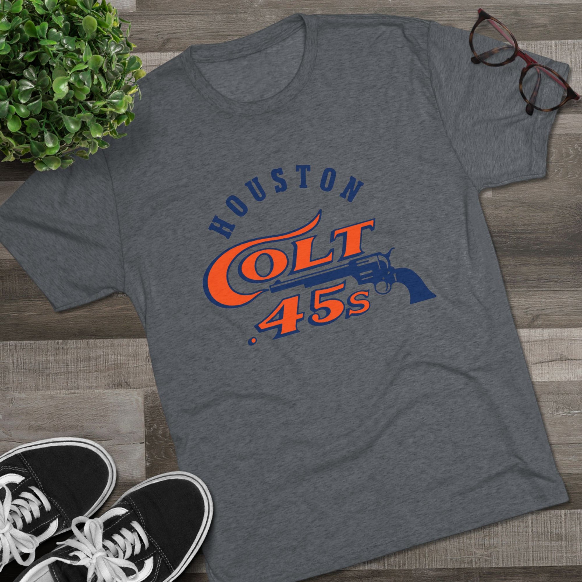 Houston Colt .45s T-Shirt | Vintage Houston Baseball Shirt | Retro Texas Baseball Tee | Throwback Ballpark Shirt | Soft Triblend Tee Gift