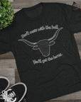 Don't Mess With The Bull Shirt, You'll Get The Horns Tee, Breakfast Club Quote, Funny Cowboy Shirt, Longhorn Tee, 80s Movie Gift