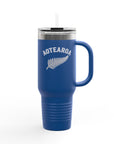 Aotearoa 40oz Travel Mug | Stanley Style Tumbler | New Zealand Insulated Mug | Silver Fern Cup | Kiwi Travel Cup | Large Handle Tumbler