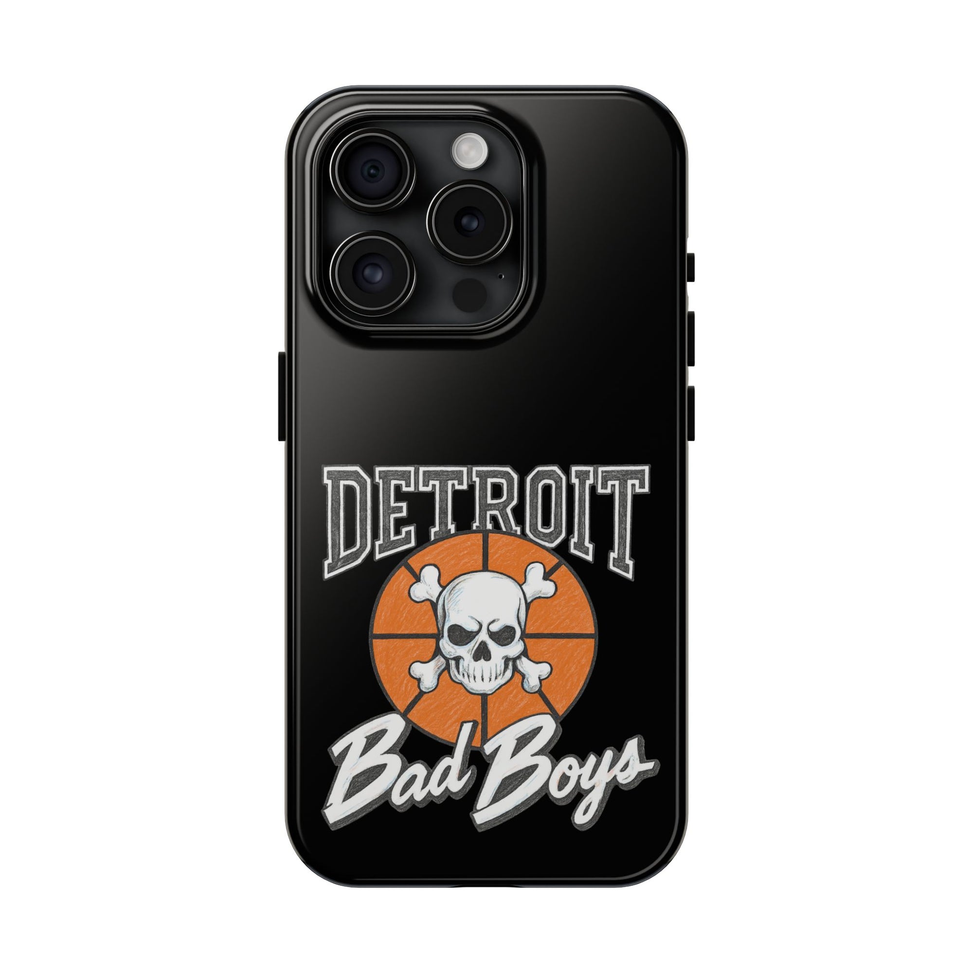 Detroit Bad Boys Phone Case | Basketball Skull Design - Tough Case
