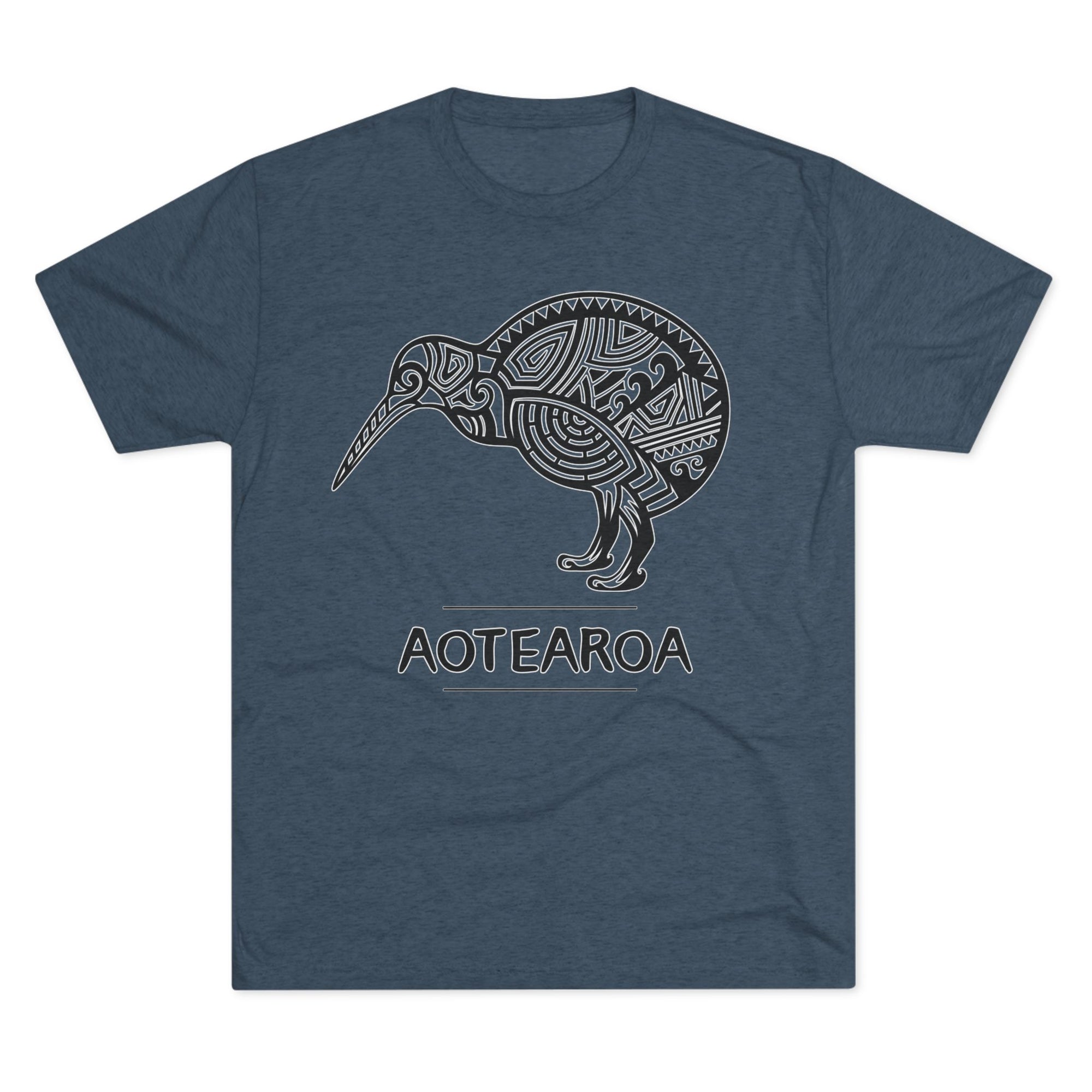 Maori Kiwi Aotearoa T-Shirt | New Zealand Tribal Bird Tee