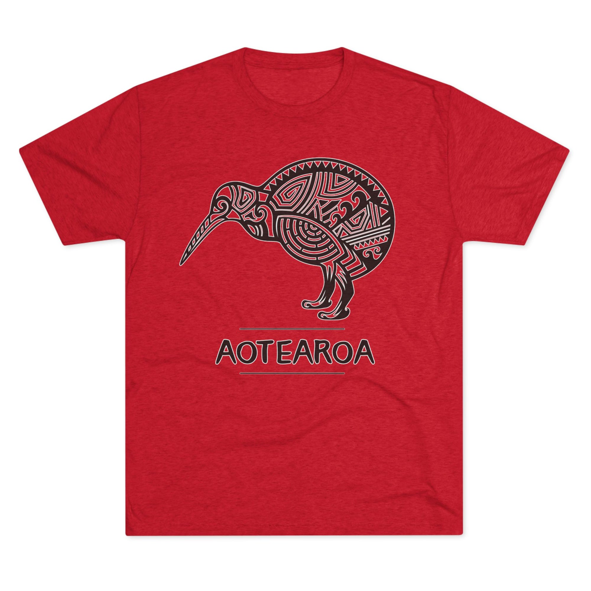 Maori Kiwi Aotearoa T-Shirt | New Zealand Tribal Bird Tee