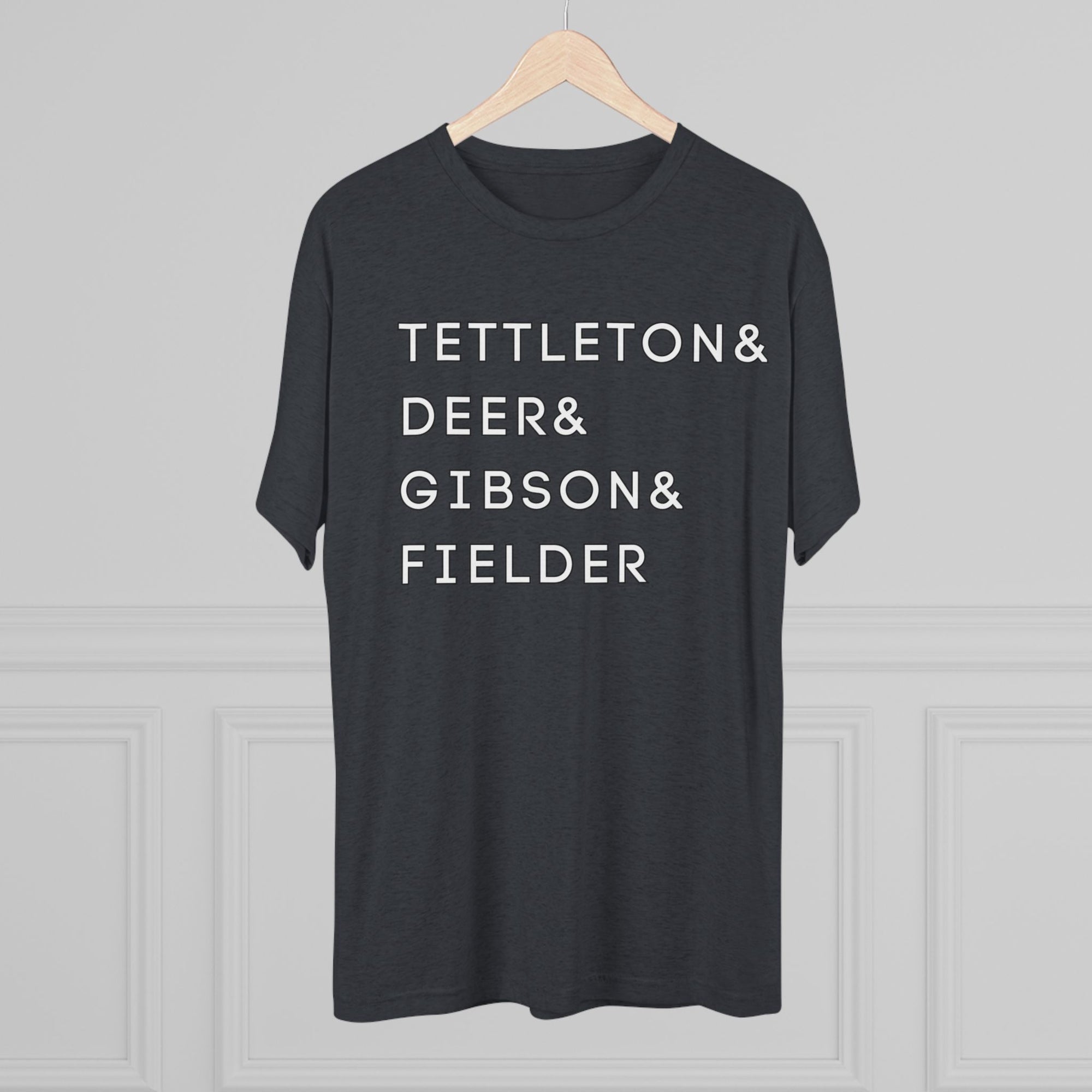 Detroit Tigers Surnames Stack Tee | Tettleton Deer Gibson Fielder T-Shirt | Triblend Comfy Soft Buttery Feel
