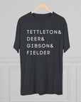 Detroit Tigers Surnames Stack Tee | Tettleton Deer Gibson Fielder T-Shirt | Triblend Comfy Soft Buttery Feel