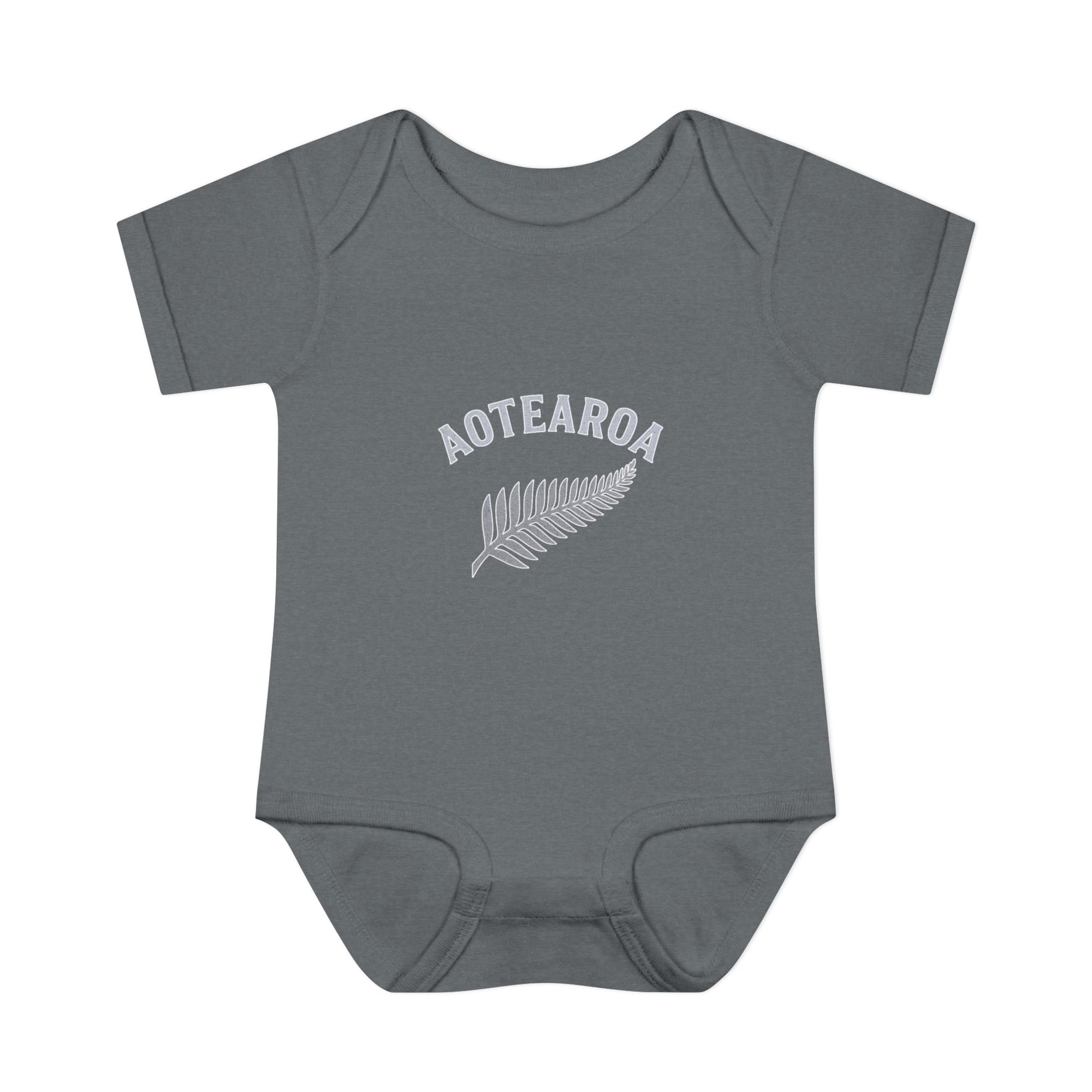 New Zealand Baby Onesie | Aotearoa Baby Outfit | Kiwi Infant Bodysuit | NZ Baby Clothes | Silver Fern Baby Gift