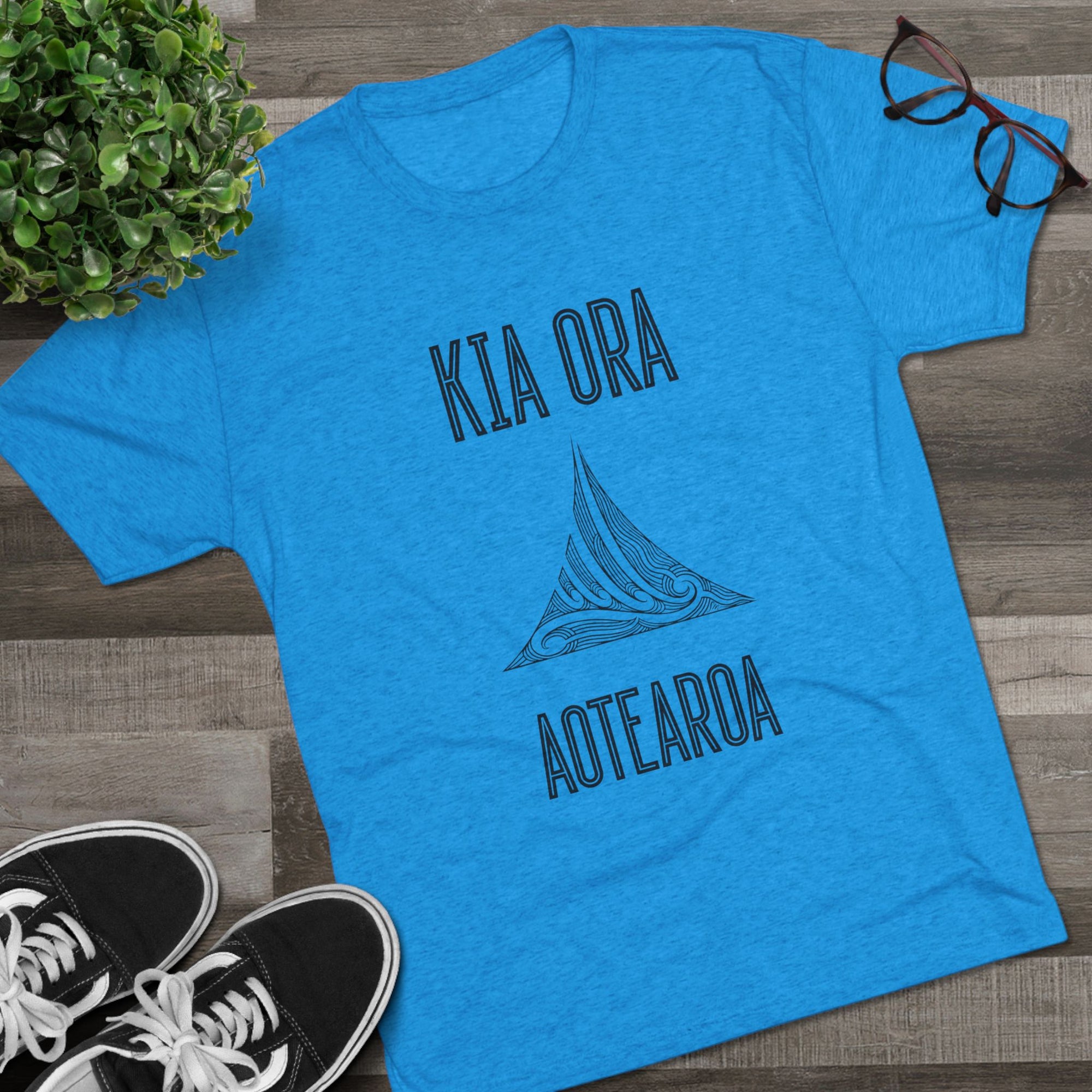 Kia Ora Aotearoa Tee | Maori Koru Wave T-Shirt