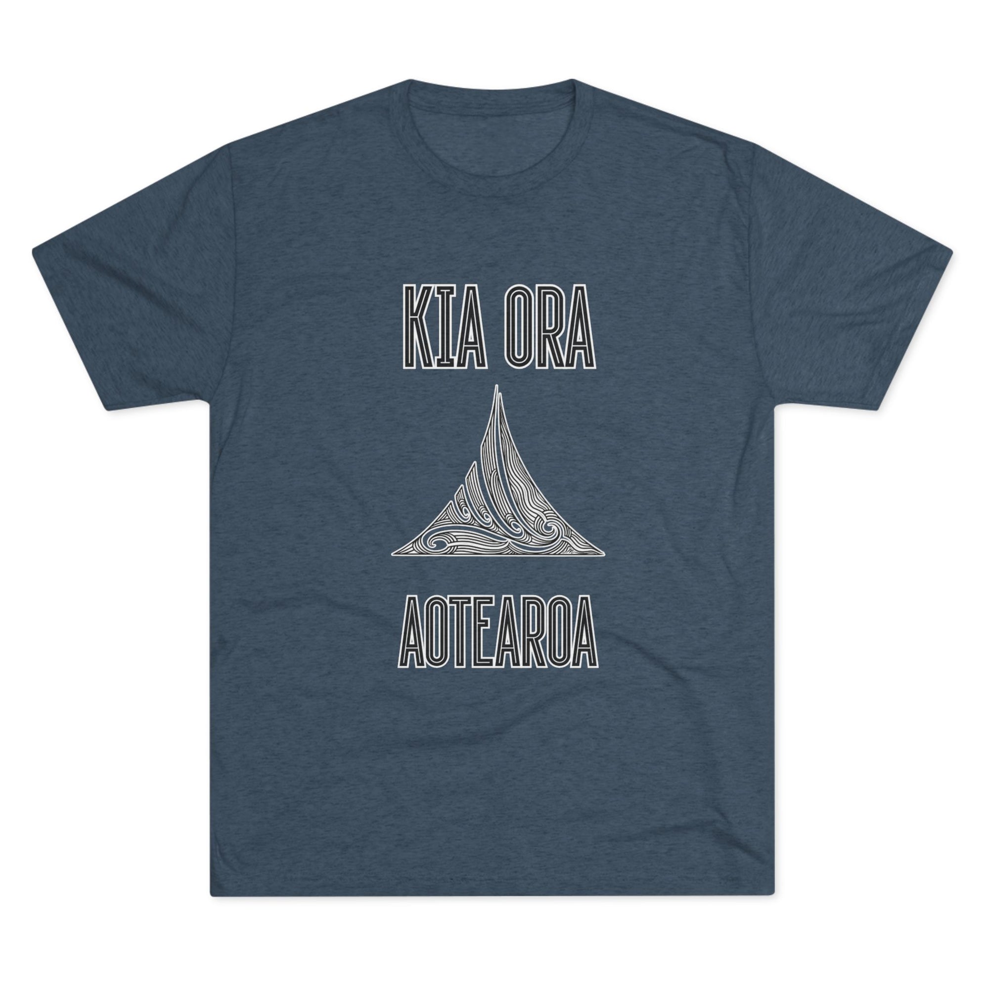 Kia Ora Aotearoa Tee | Maori Koru Wave T-Shirt