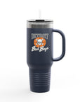 Bad Boys Detroit 40oz Tumbler | Stanley Style Cup | Detroit Basketball Tumbler | Retro Basketball Mug | Insulated Travel Mug | Pistons Cup