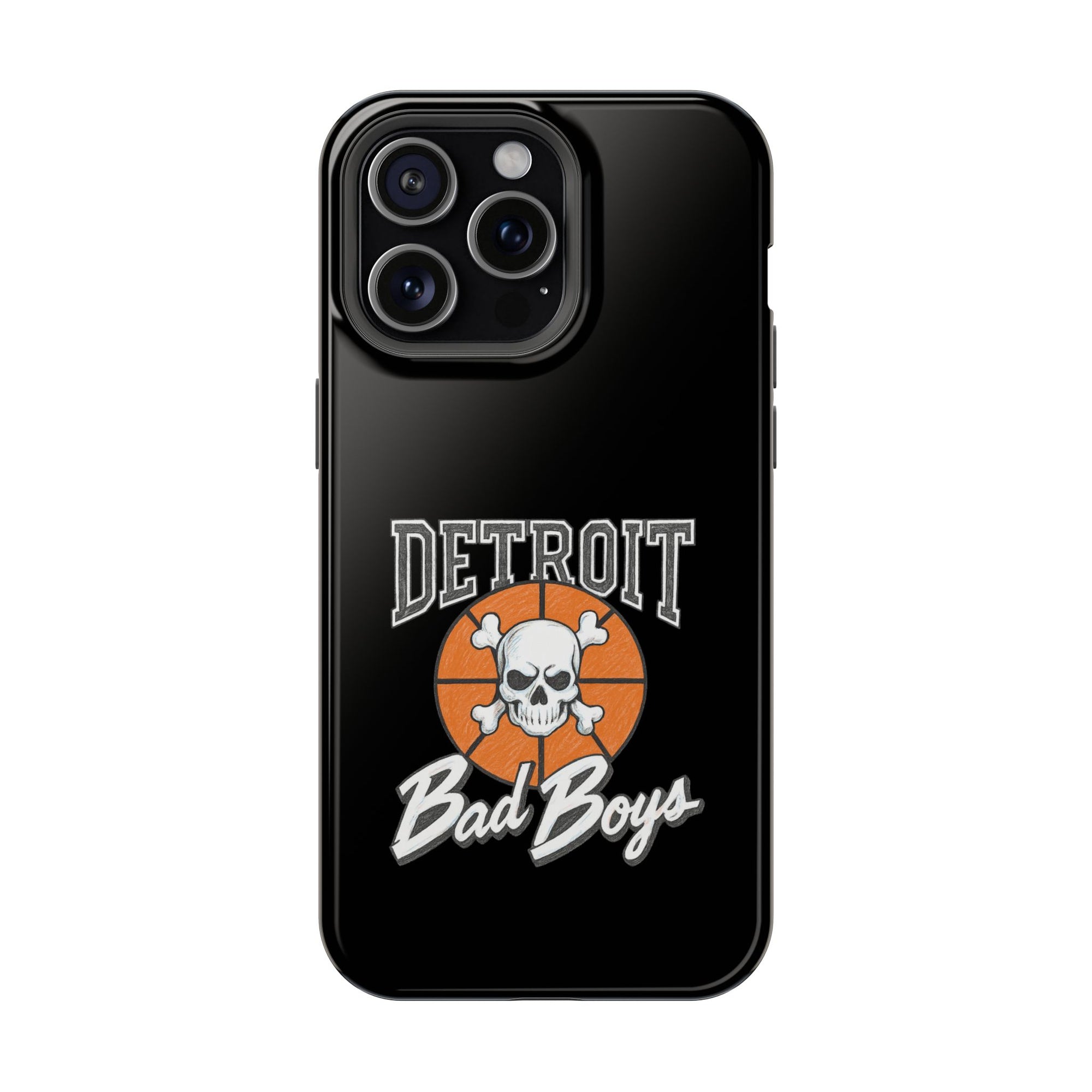 Detroit Bad Boys Skull Basketball Phone Case - Magnetic Impact-Resistant Case