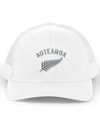 Aotearoa Hat Embroidered | Silver Fern Hat | New Zealand Cap | Kiwi Hat | NZ Pride Hat | Minimalist Snapback Trucker Hat