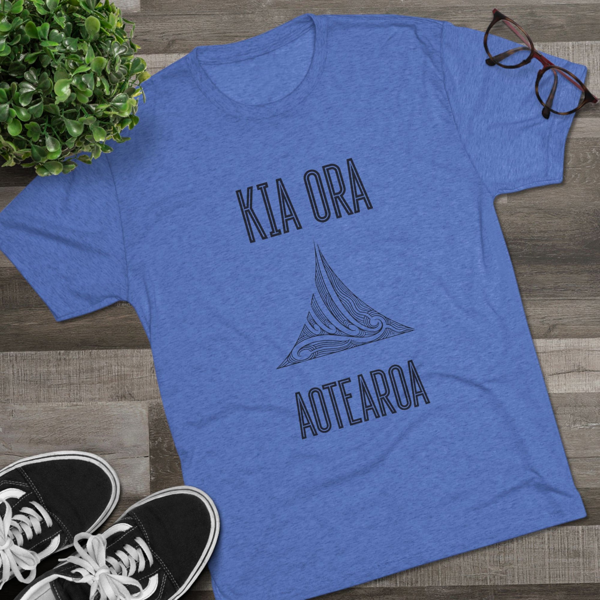 Kia Ora Aotearoa Tee | Maori Koru Wave T-Shirt
