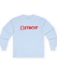 Detroit Old English Shirt | Detroit Gothic Tee | Red Black Detroit Shirt | Motor City Shirt | Detroit Streetwear Tee | Vintage Detroit Shirt