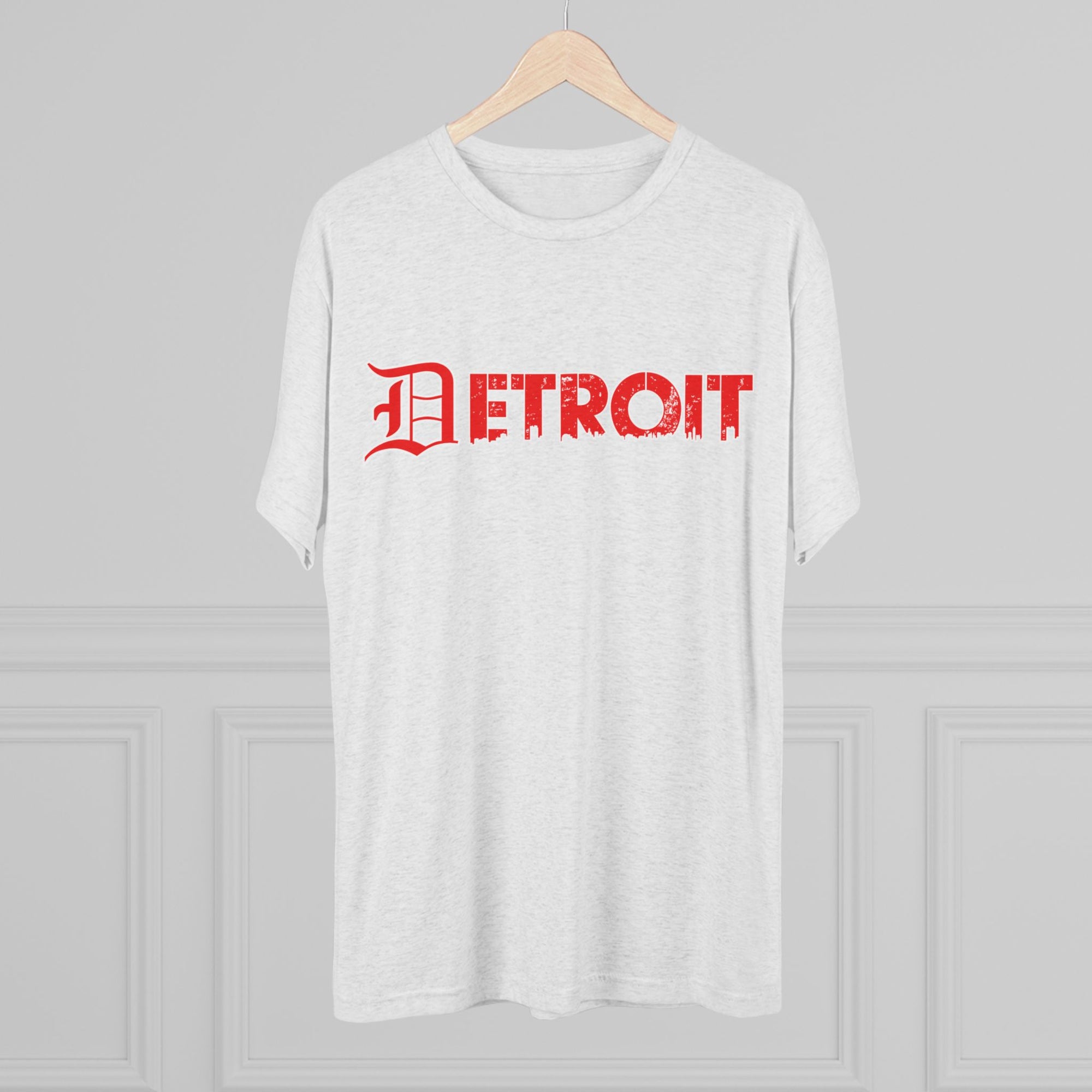 Detroit Triblend T-Shirt | Old English Detroit Tee | Super Soft Vintage Detroit Shirt | Premium Detroit Streetwear | Motor City Tee
