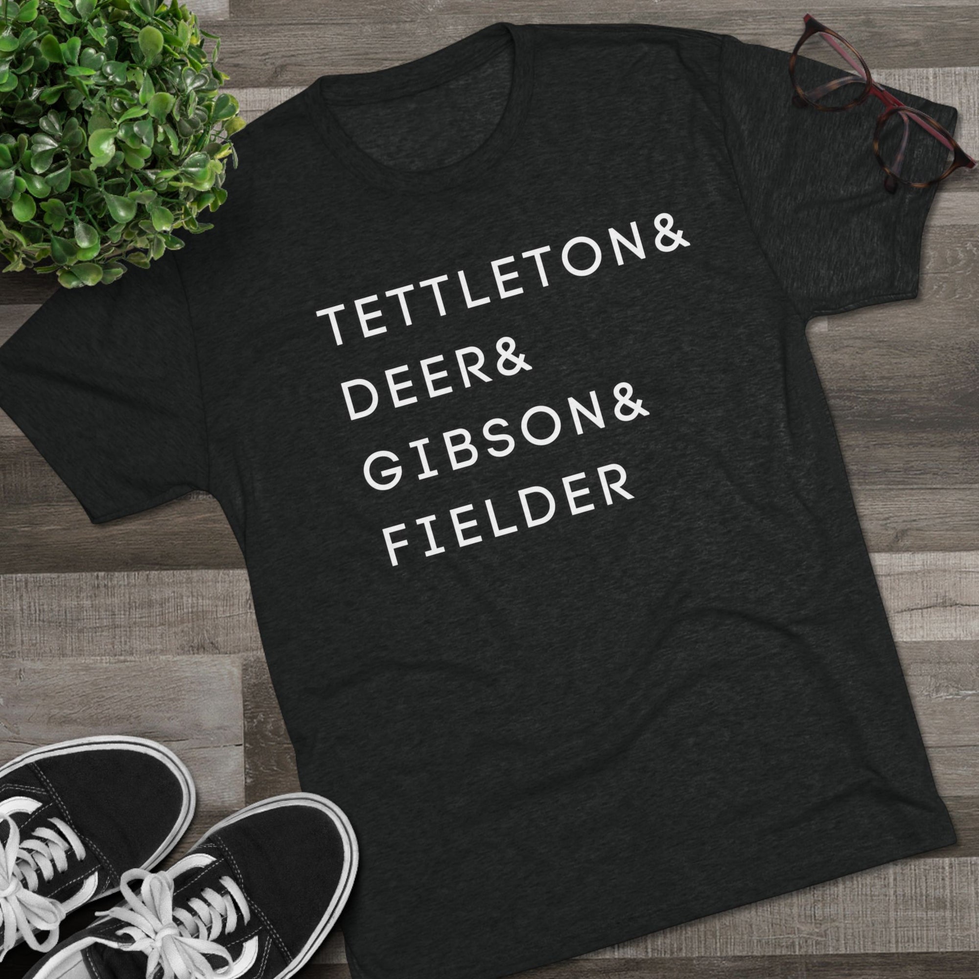 Detroit Tigers Surnames Stack Tee | Tettleton Deer Gibson Fielder T-Shirt | Triblend Comfy Soft Buttery Feel
