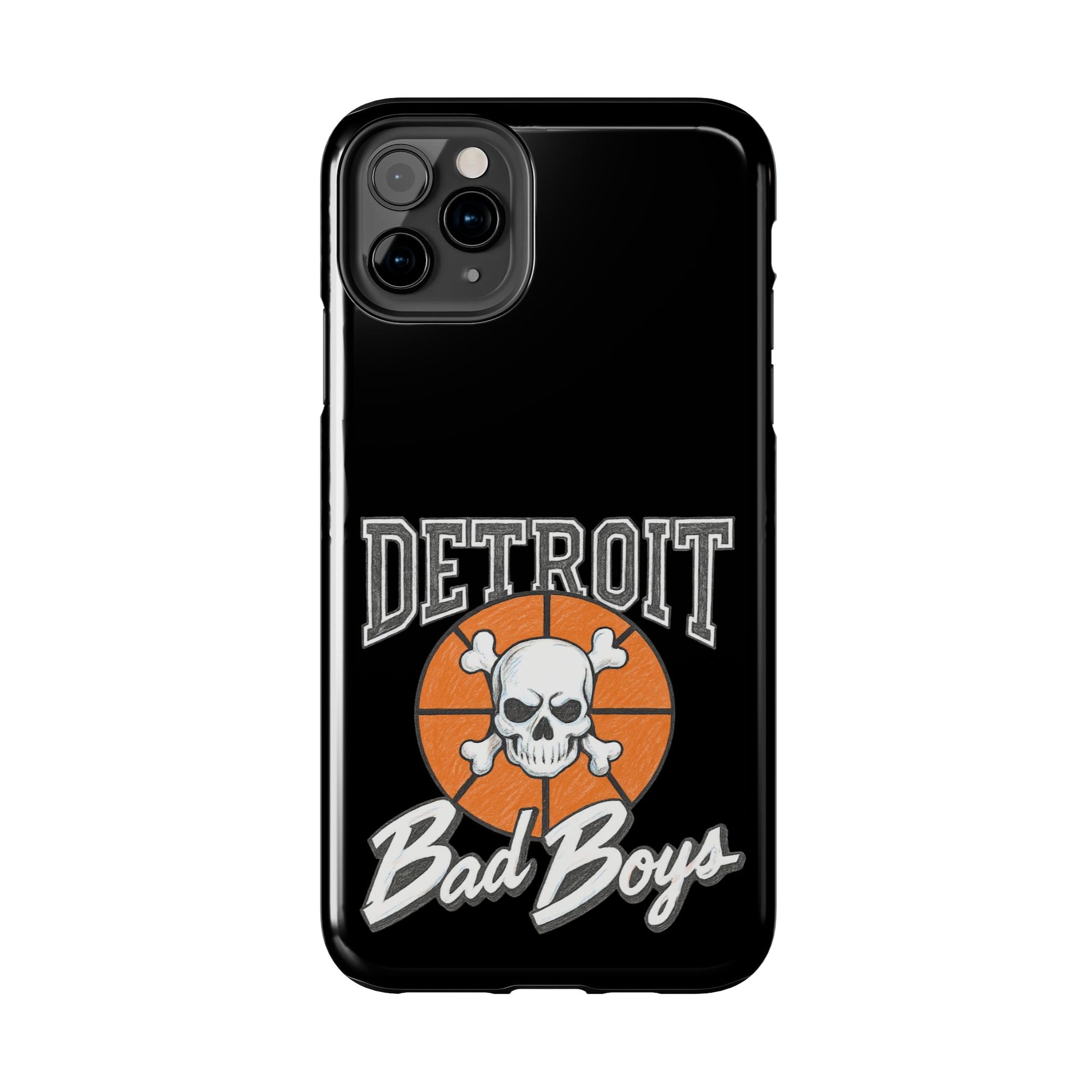 Detroit Bad Boys Phone Case | Basketball Skull Design - Tough Case