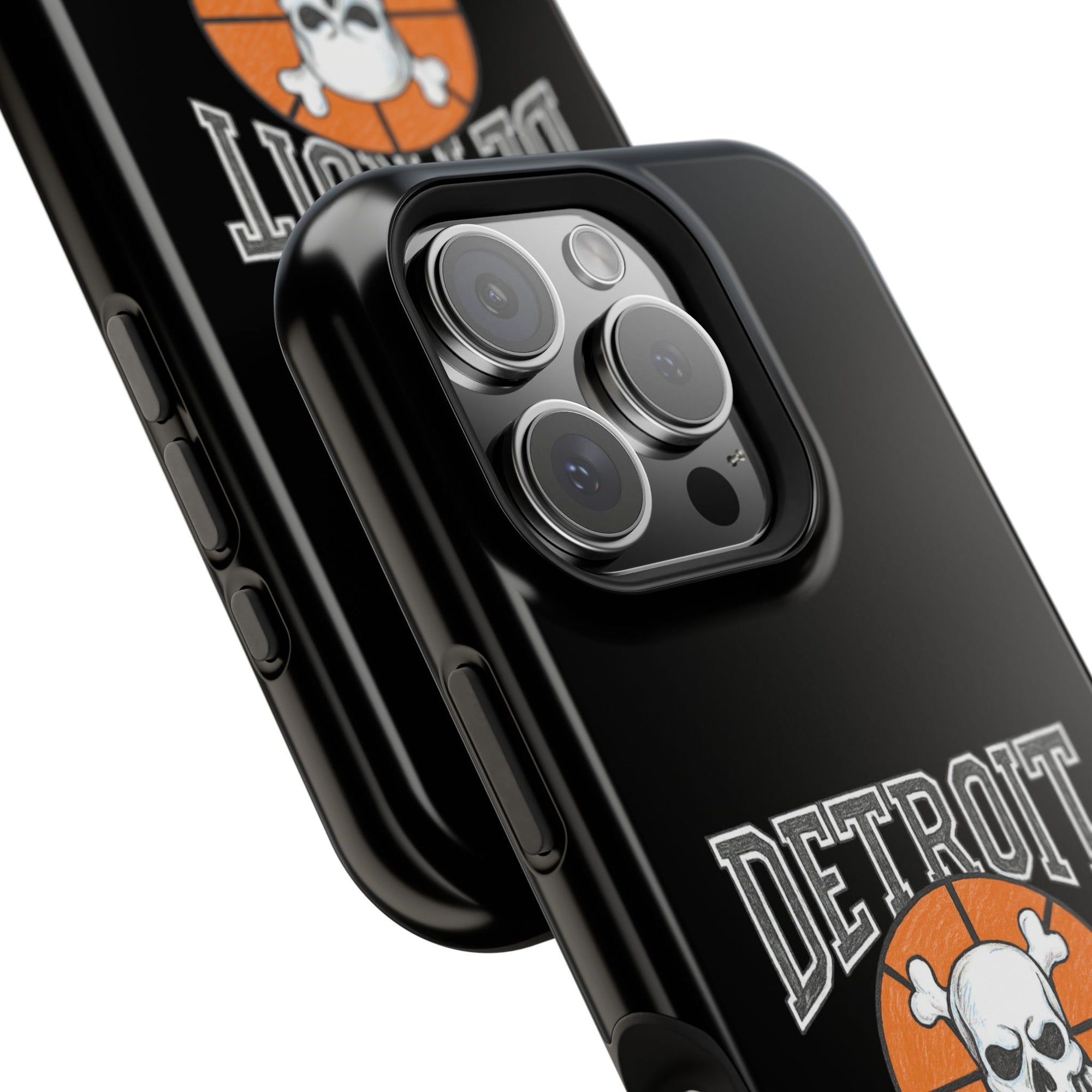 Detroit Bad Boys Skull Basketball Phone Case - Magnetic Impact-Resistant Case