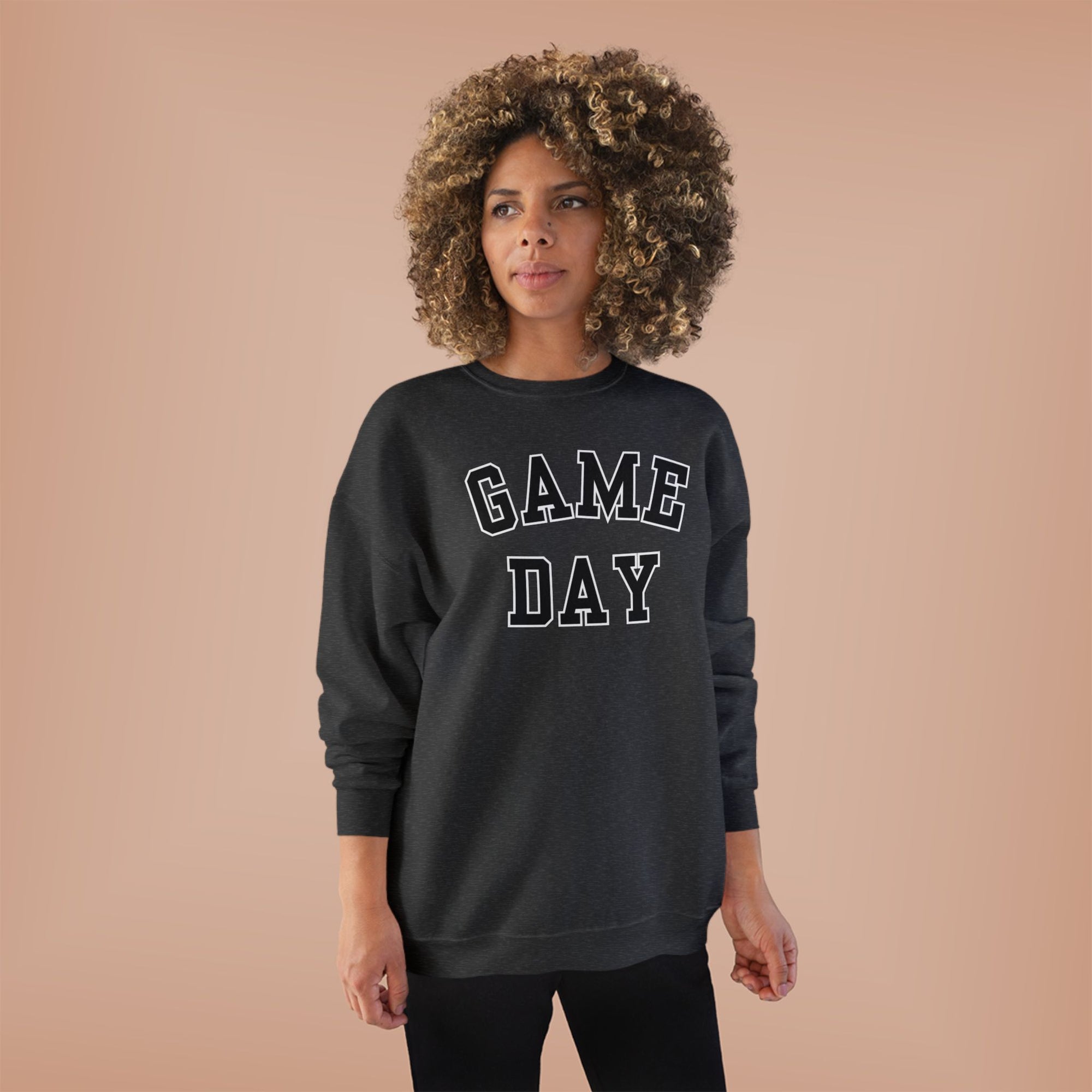 Game Day Crewneck Sweatshirt | Collegiate Lettering, Sports Fanwear