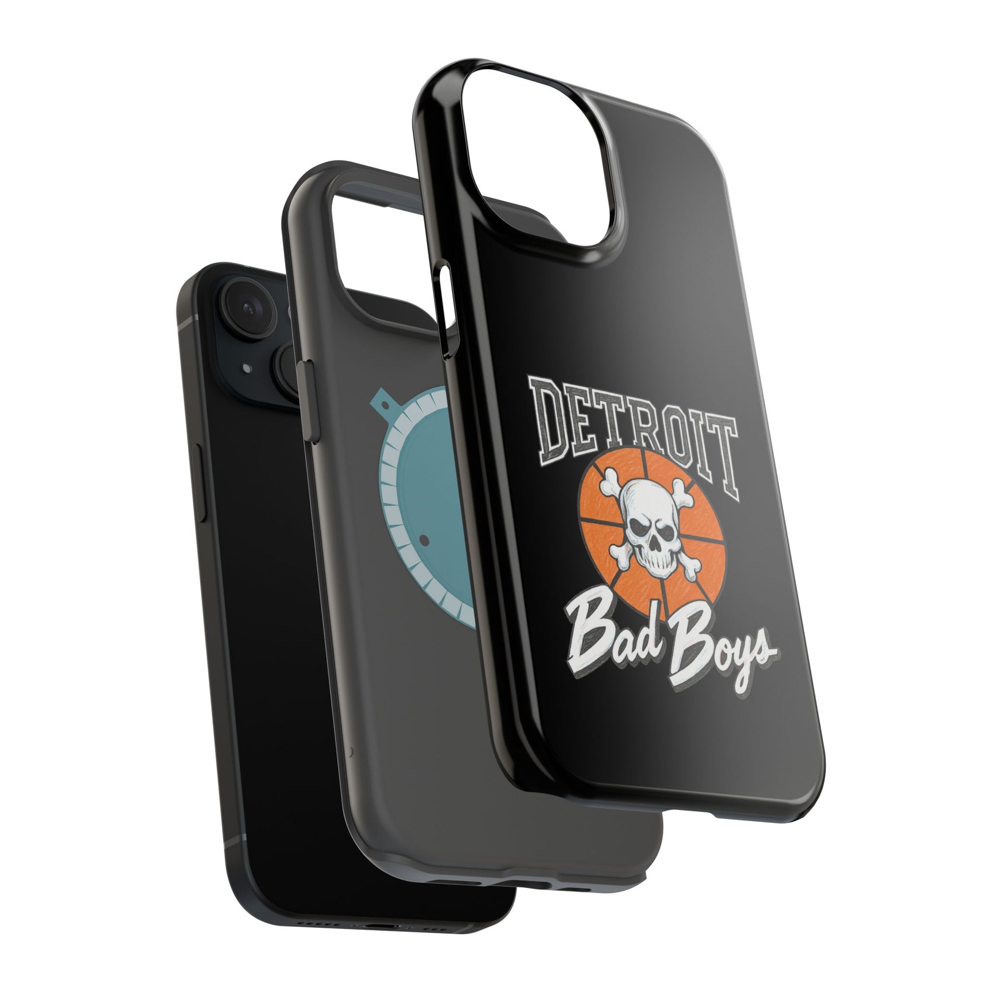 Detroit Bad Boys Skull Basketball Phone Case - Magnetic Impact-Resistant Case