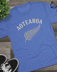 Aotearoa New Zealand Tri-Blend Tee, Classic Soft Shirt for Men & Women, Kiwi Travel Top, Vintage Tshirt, Comfortable Cotton Blend, Souvenir