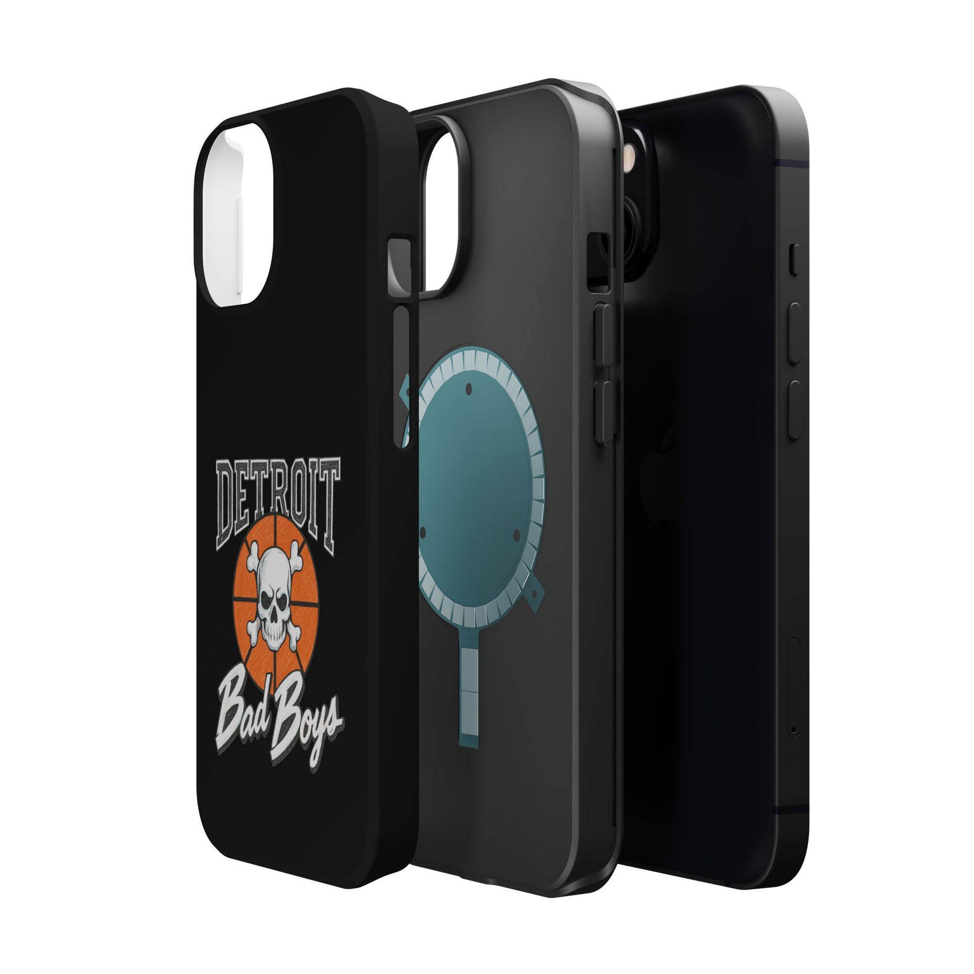 Detroit Bad Boys Skull Basketball Phone Case - Magnetic Impact-Resistant Case
