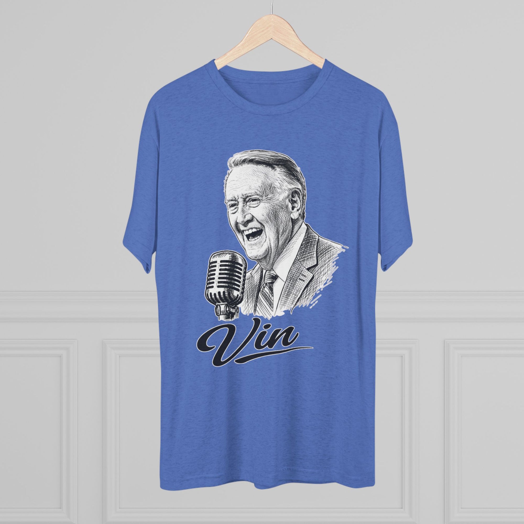 Vin Scully Shirt, Baseball Broadcaster Tribute Tee, Vintage Baseball Announcer Shirt, Dodgers Broadcaster Inspired Shirt, Baseball Fan Gift