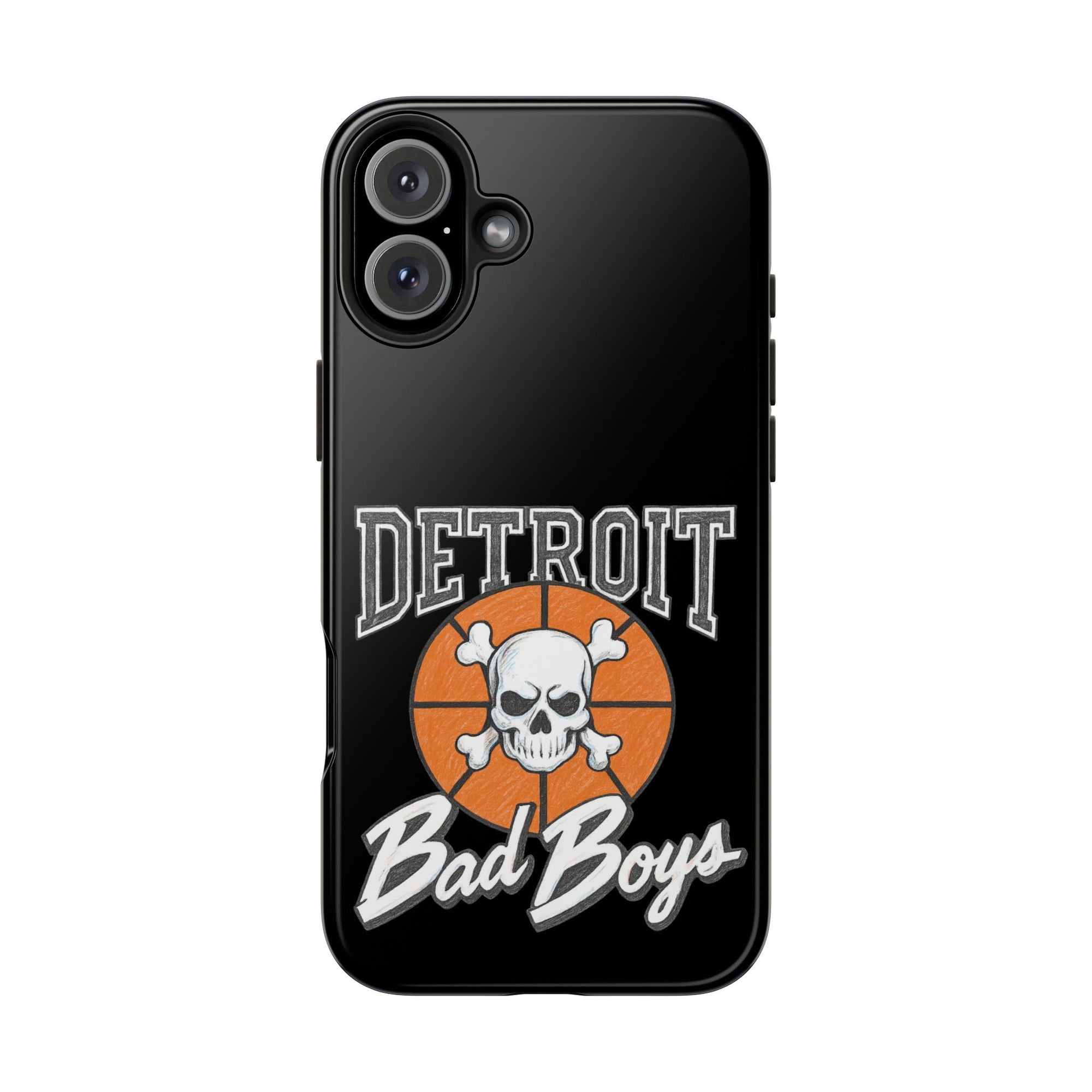Detroit Bad Boys Phone Case | Basketball Skull Design - Tough Case
