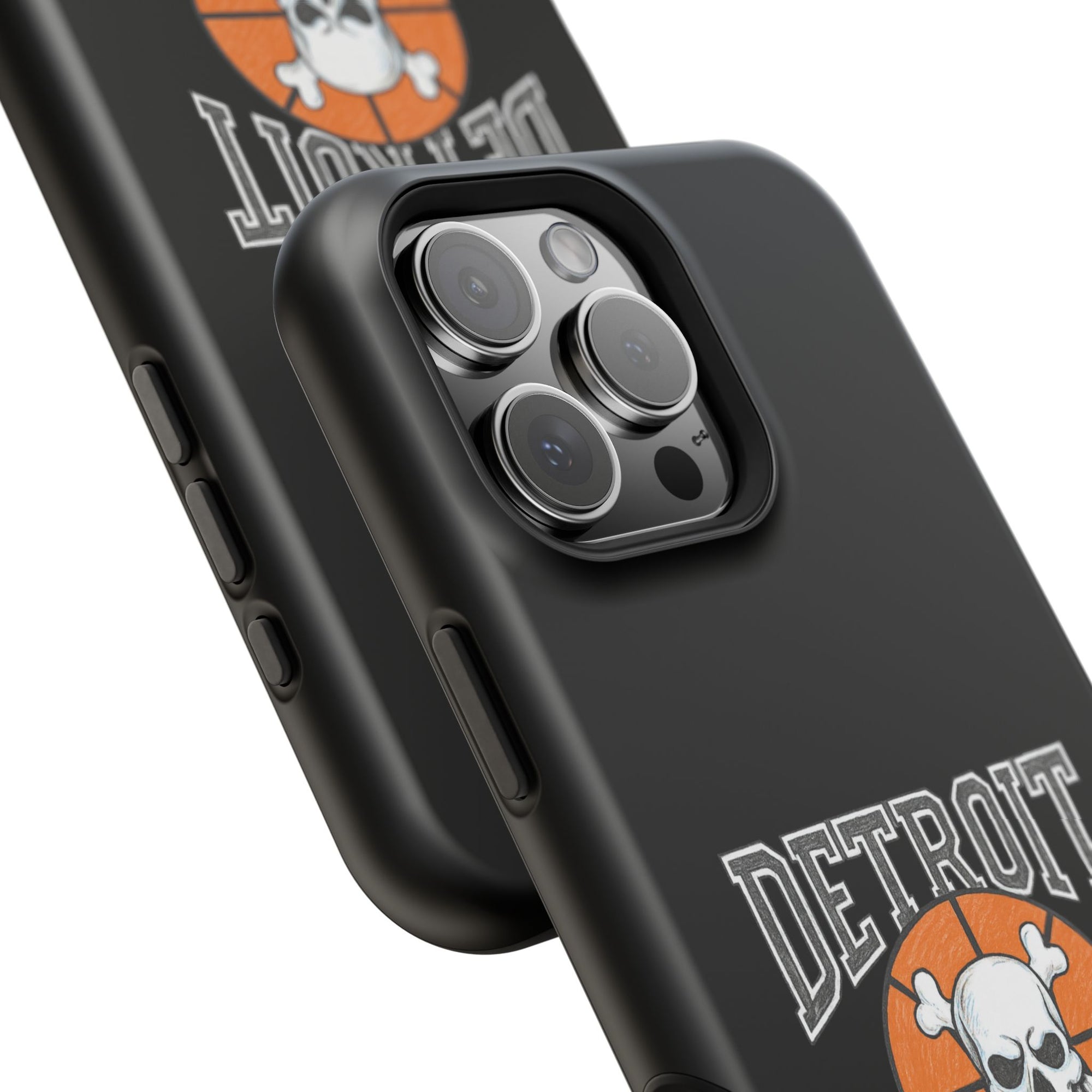 Detroit Bad Boys Skull Basketball Phone Case - Magnetic Impact-Resistant Case