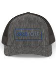 Detroit Embroidered Hat | Blue and Silver Cap | Detroit Football Hat | Minimalist Detroit Hat | Snapback Trucker Cap Gift