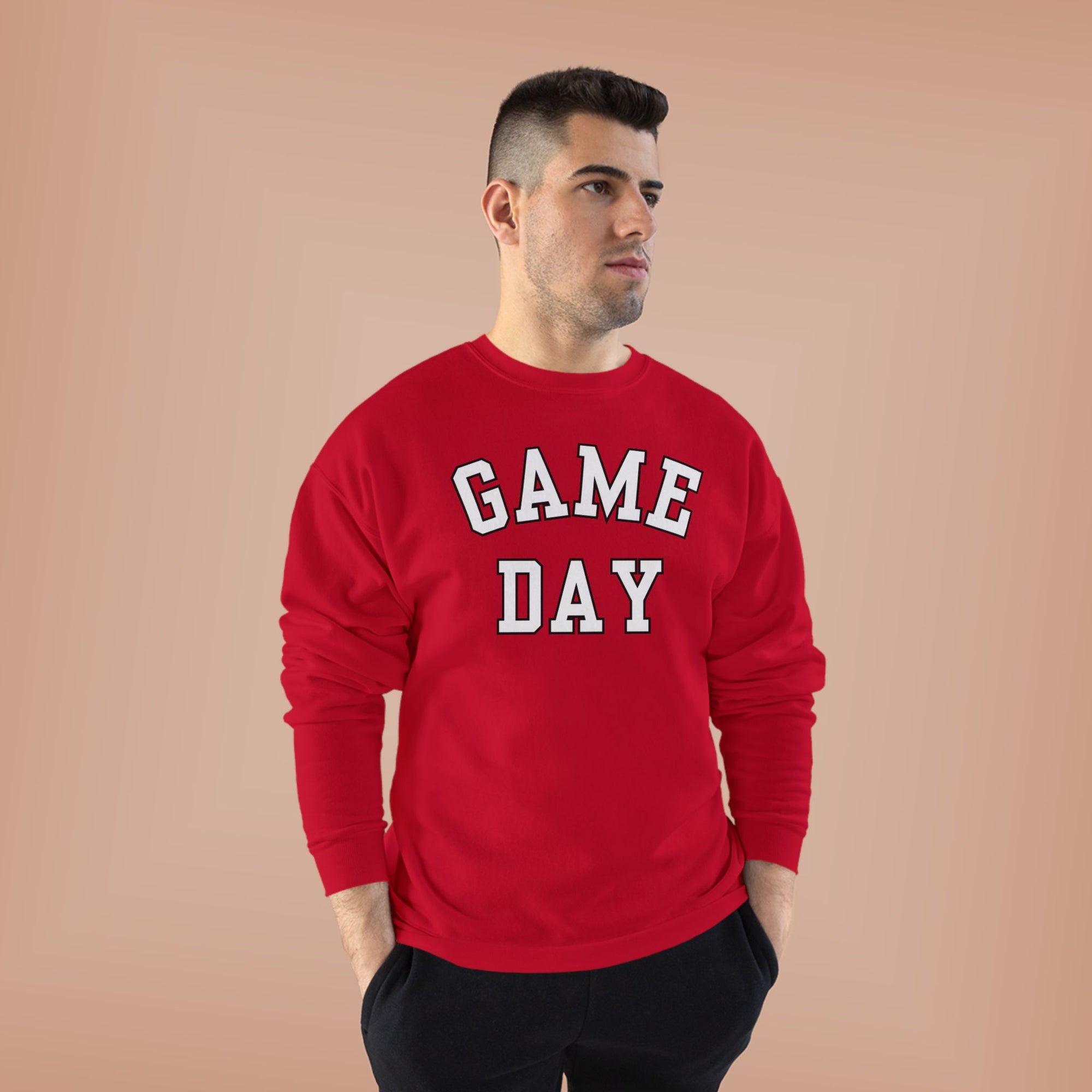 Game Day Crewneck Sweatshirt | Collegiate Lettering, Sports Fanwear