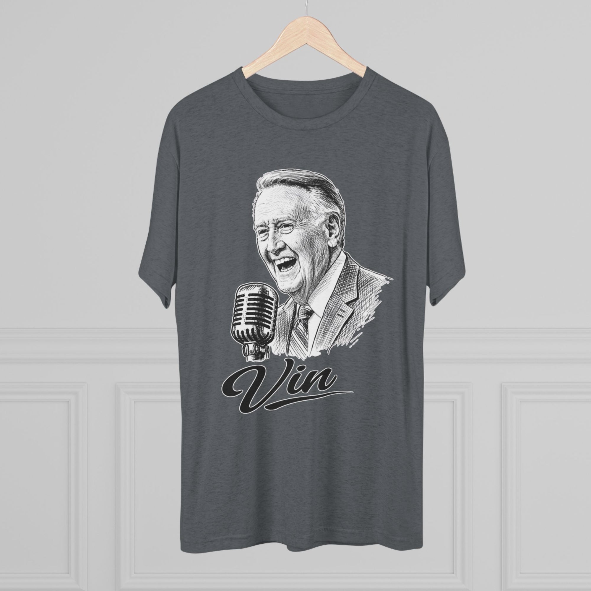 Vin Scully Shirt, Baseball Broadcaster Tribute Tee, Vintage Baseball Announcer Shirt, Dodgers Broadcaster Inspired Shirt, Baseball Fan Gift