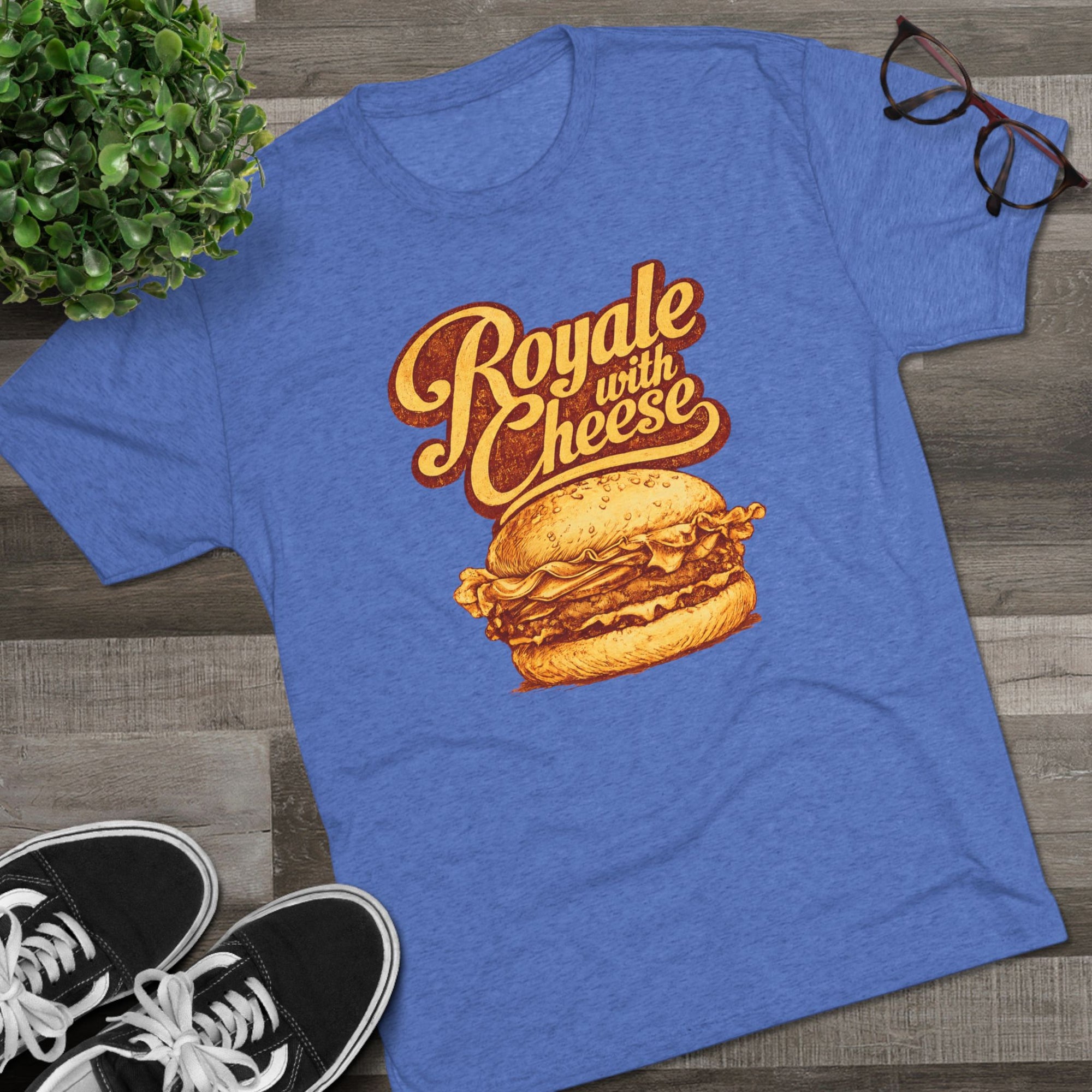 Royale With Cheese Shirt, Retro Burger Tee, Funny Movie Quote T-Shirt, Foodie Gift for Him, Vintage Graphic Tee, Burger Lover Shirt
