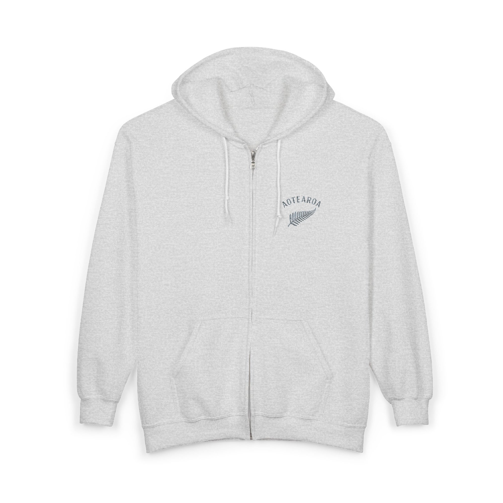 Aotearoa Zip Hoodie | New Zealand Hoodie | Silver Fern Hoodie | Kiwi Hoodie | Full Zip Hooded Sweatshirt | NZ Pride Hoodie