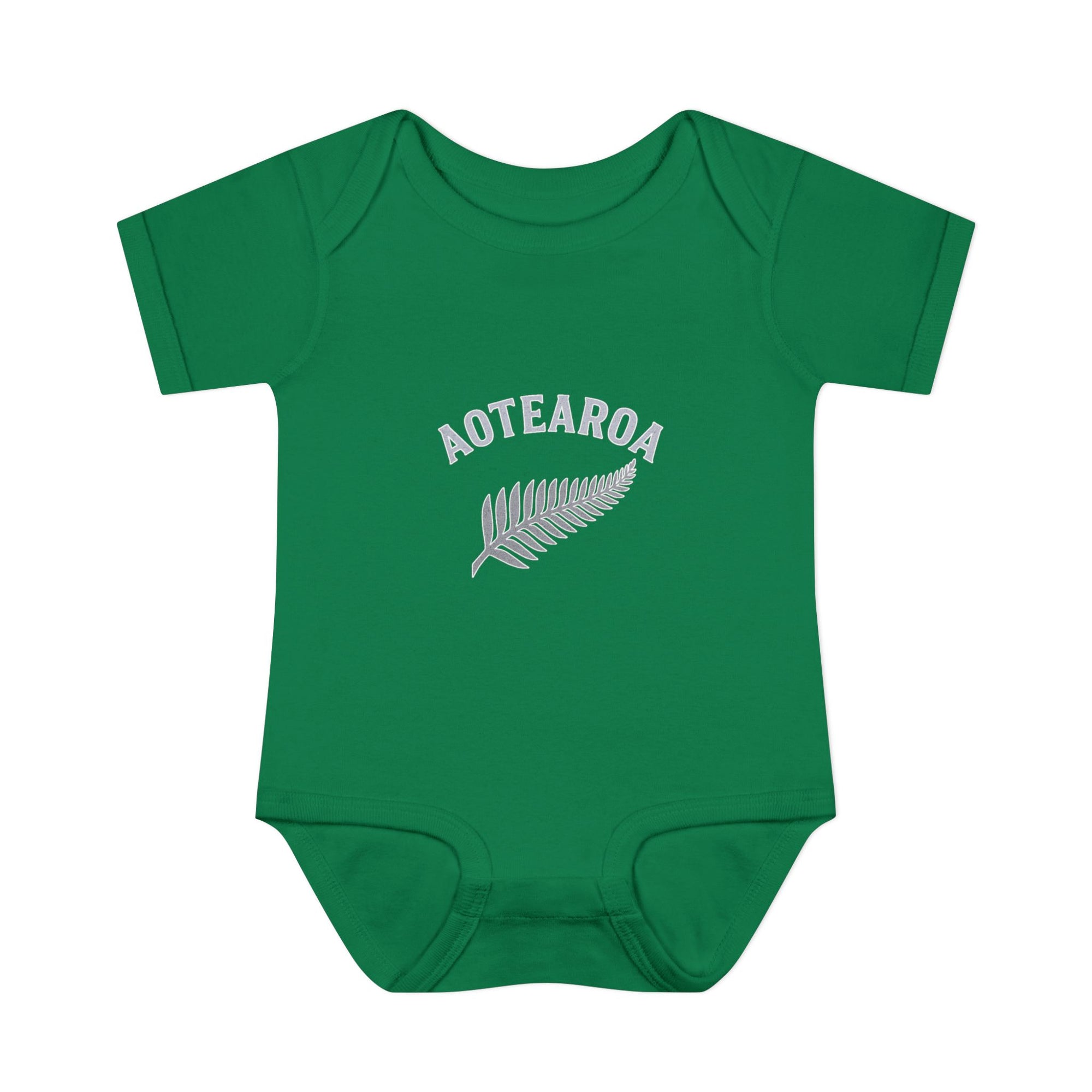 New Zealand Baby Onesie | Aotearoa Baby Outfit | Kiwi Infant Bodysuit | NZ Baby Clothes | Silver Fern Baby Gift