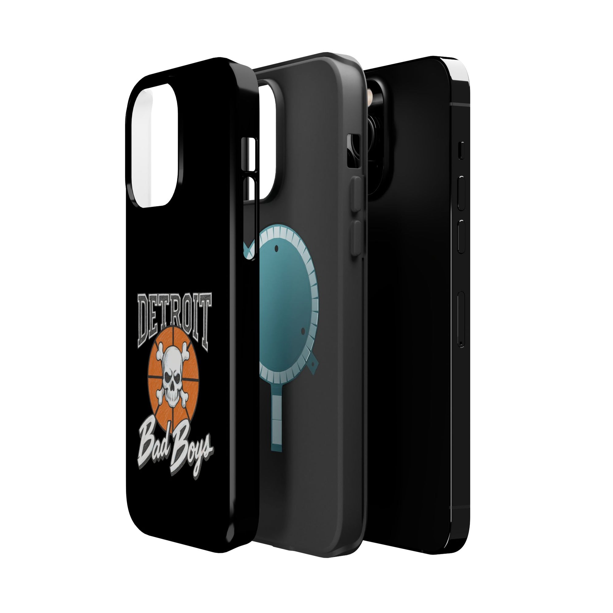 Detroit Bad Boys Skull Basketball Phone Case - Magnetic Impact-Resistant Case
