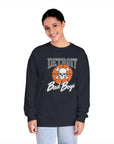 Detroit Bad Boys Skull Basketball Long Sleeve Shirt | Retro Hoop Graphic