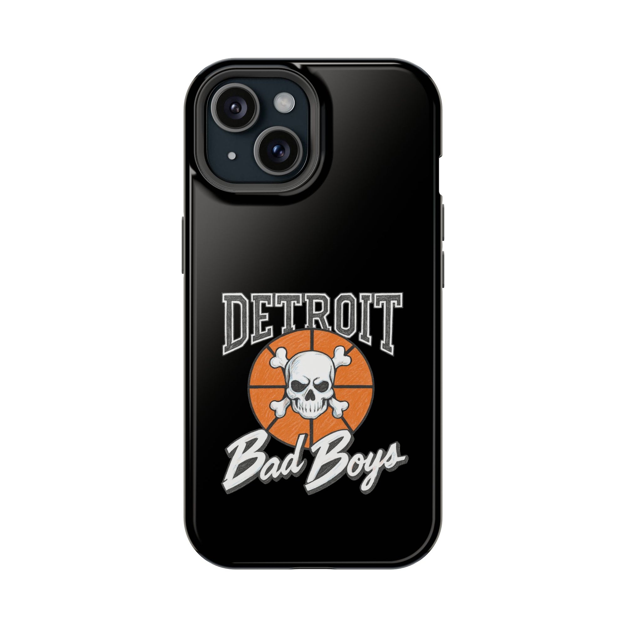 Detroit Bad Boys Skull Basketball Phone Case - Magnetic Impact-Resistant Case