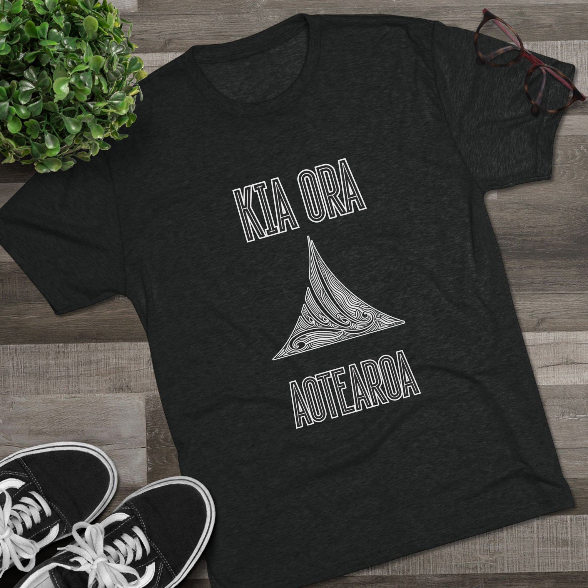 Kia Ora Aotearoa Tee | Maori Koru Wave T-Shirt
