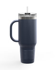 Aotearoa 40oz Travel Mug | Stanley Style Tumbler | New Zealand Insulated Mug | Silver Fern Cup | Kiwi Travel Cup | Large Handle Tumbler