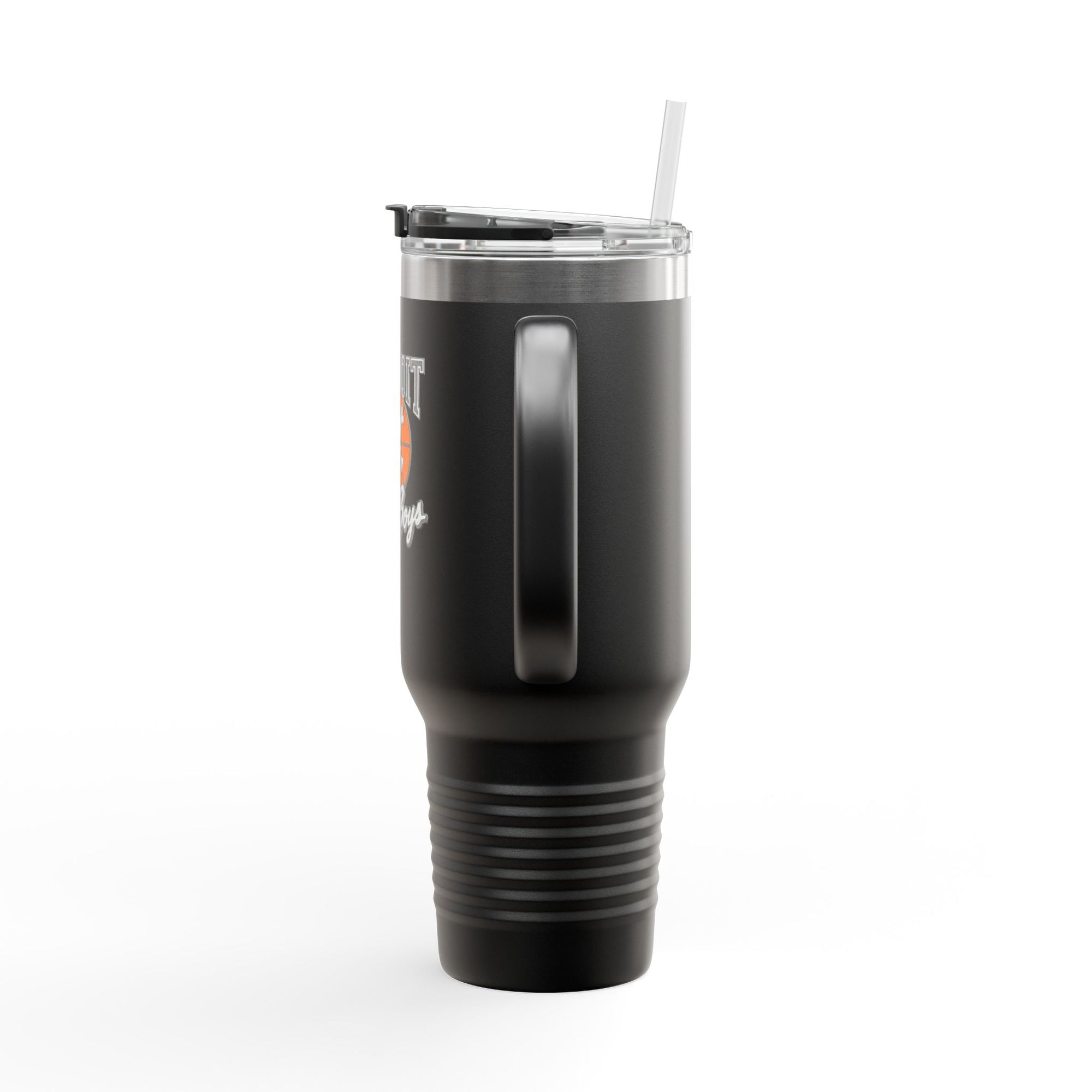 Bad Boys Detroit 40oz Tumbler | Stanley Style Cup | Detroit Basketball Tumbler | Retro Basketball Mug | Insulated Travel Mug | Pistons Cup