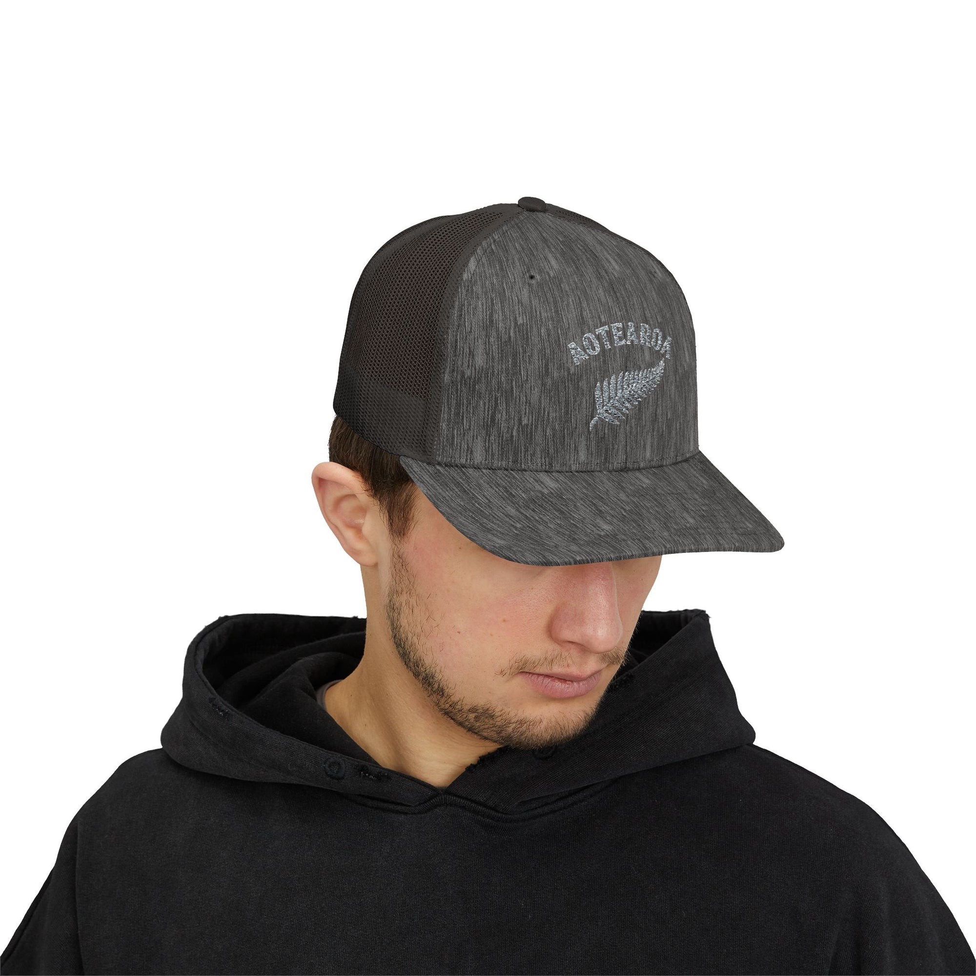 Aotearoa Hat Embroidered | Silver Fern Hat | New Zealand Cap | Kiwi Hat | NZ Pride Hat | Minimalist Snapback Trucker Hat