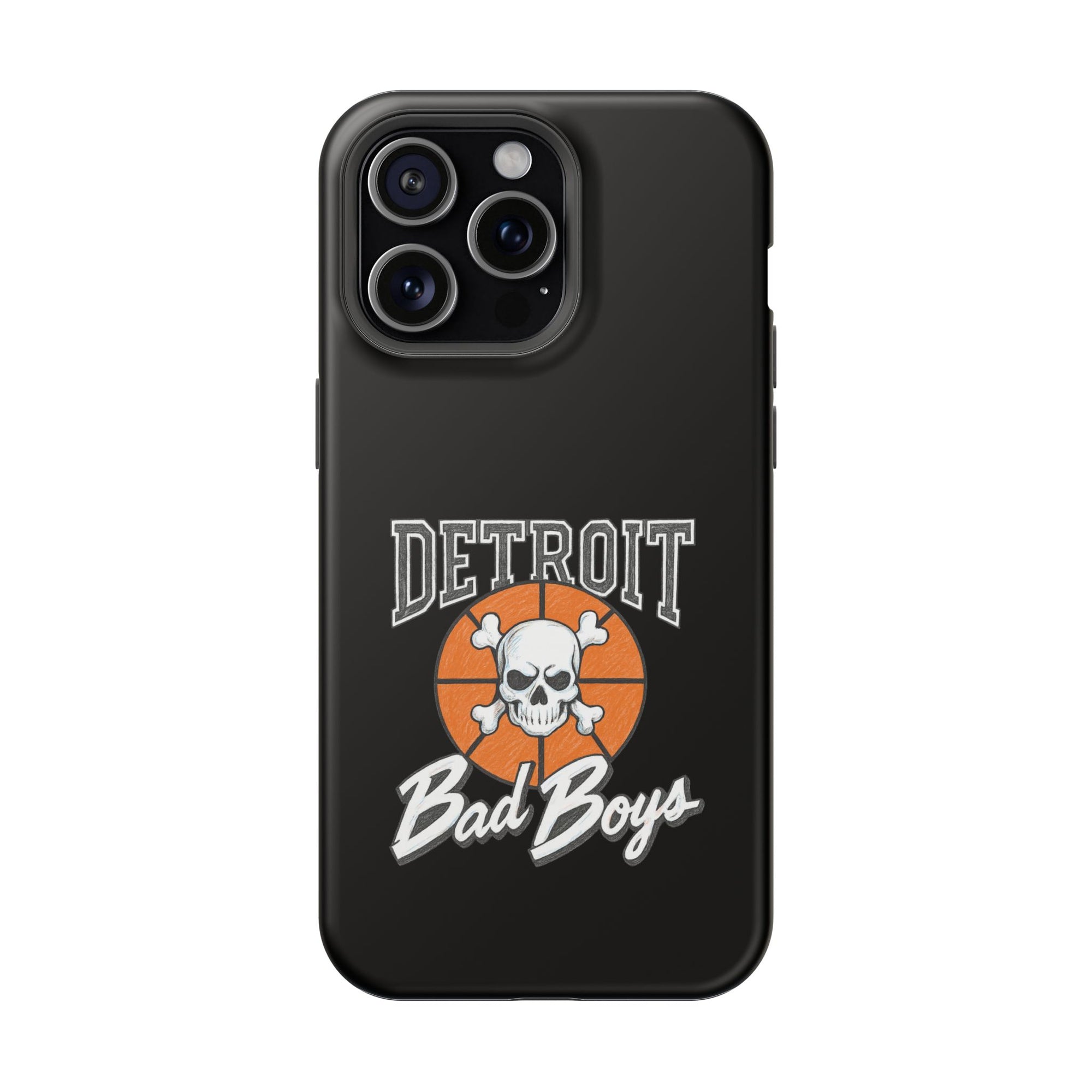 Detroit Bad Boys Skull Basketball Phone Case - Magnetic Impact-Resistant Case