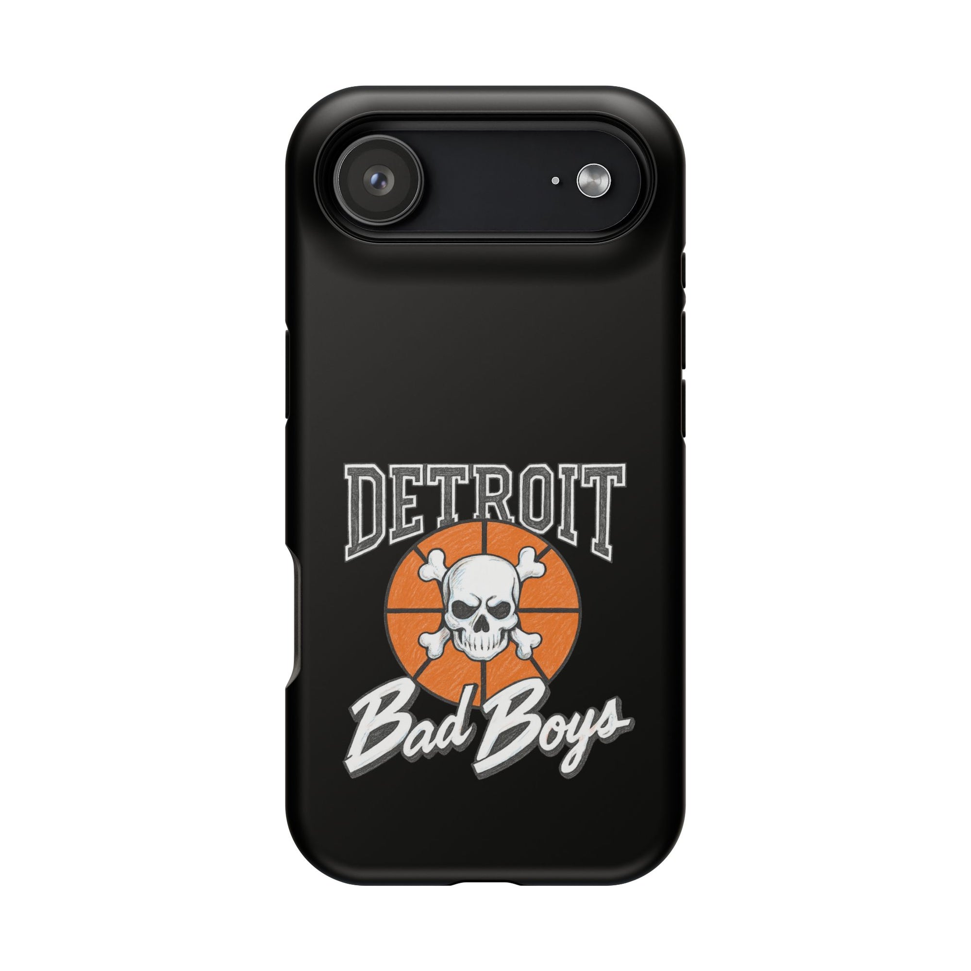 Detroit Bad Boys Skull Basketball Phone Case - Magnetic Impact-Resistant Case