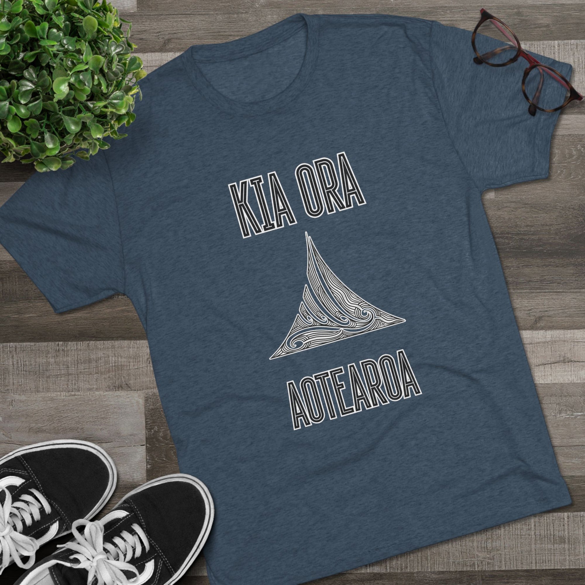 Kia Ora Aotearoa Tee | Maori Koru Wave T-Shirt