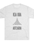 Kia Ora Aotearoa Tee | Maori Koru Wave T-Shirt