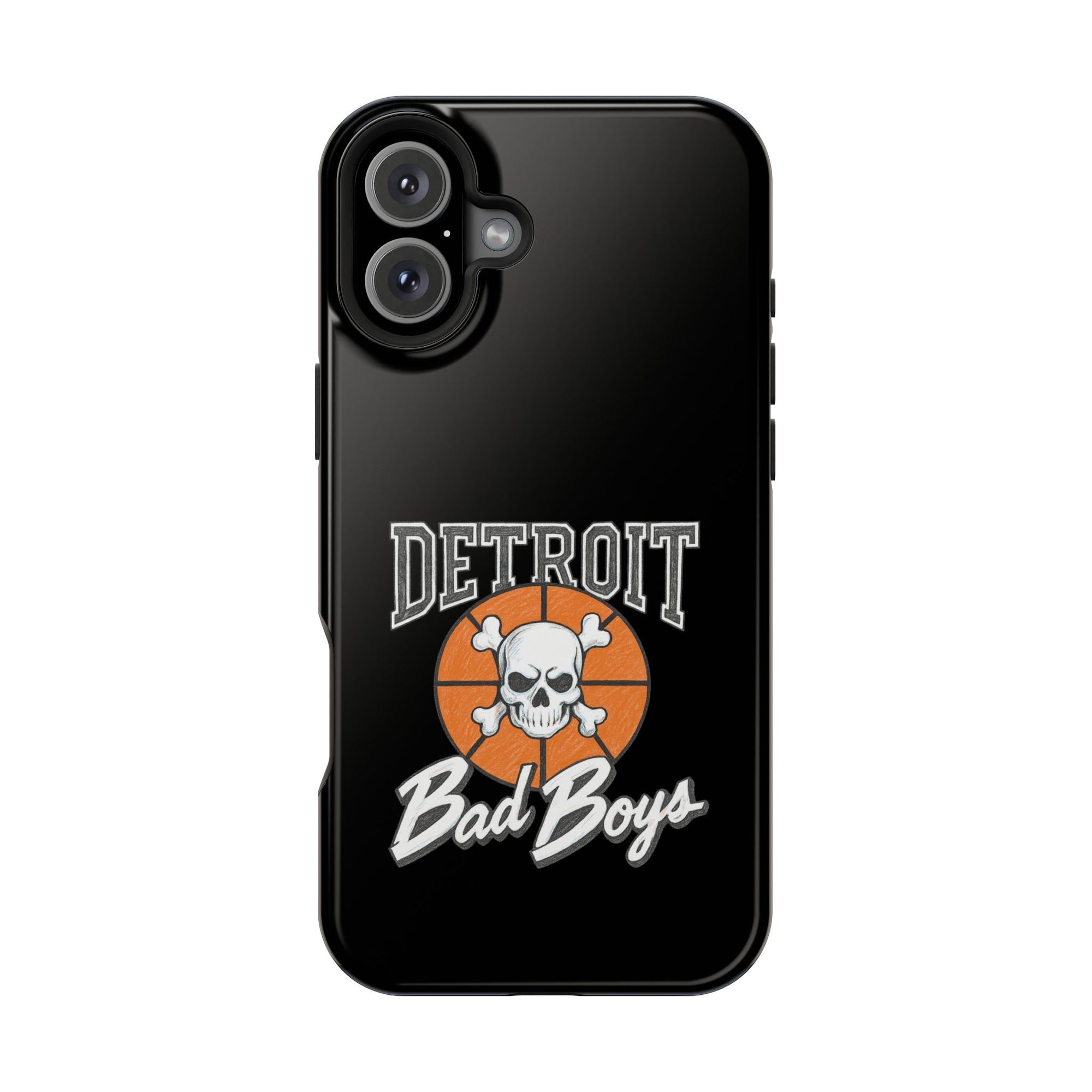 Detroit Bad Boys Skull Basketball Phone Case - Magnetic Impact-Resistant Case