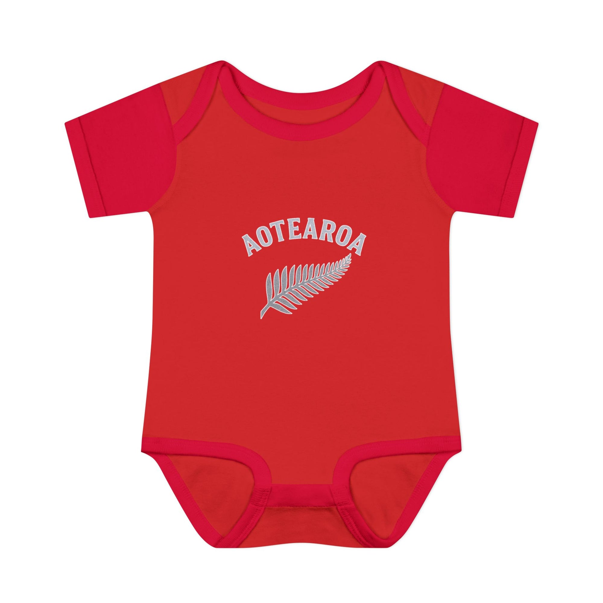 New Zealand Baby Onesie | Aotearoa Baby Outfit | Kiwi Infant Bodysuit | NZ Baby Clothes | Silver Fern Baby Gift