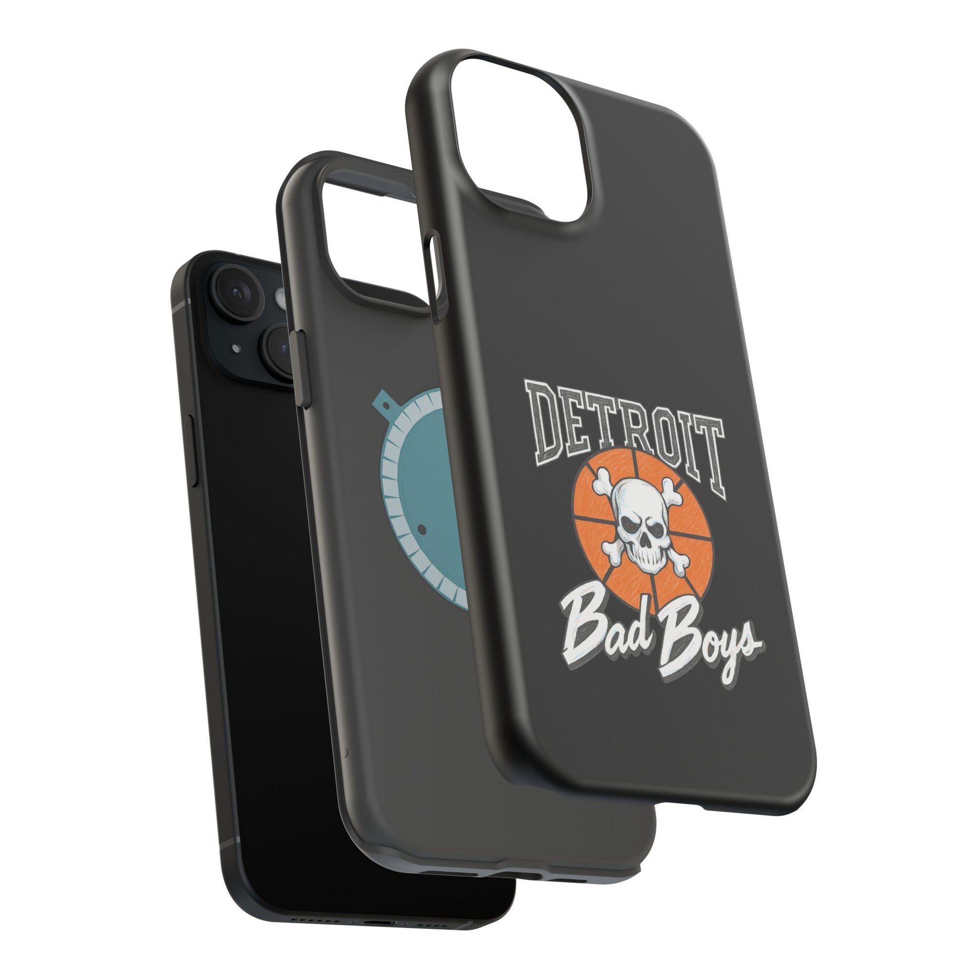 Detroit Bad Boys Skull Basketball Phone Case - Magnetic Impact-Resistant Case