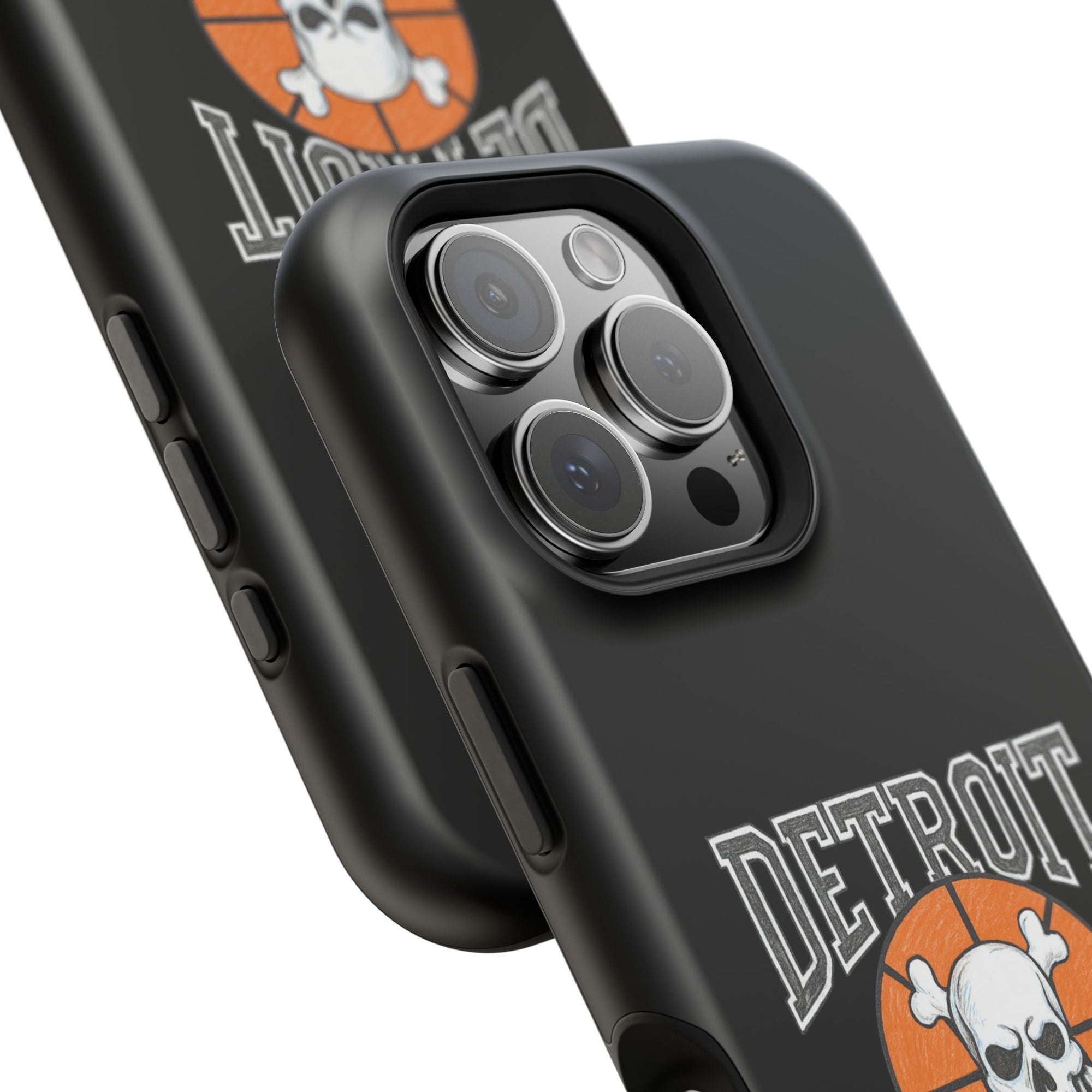 Detroit Bad Boys Skull Basketball Phone Case - Magnetic Impact-Resistant Case